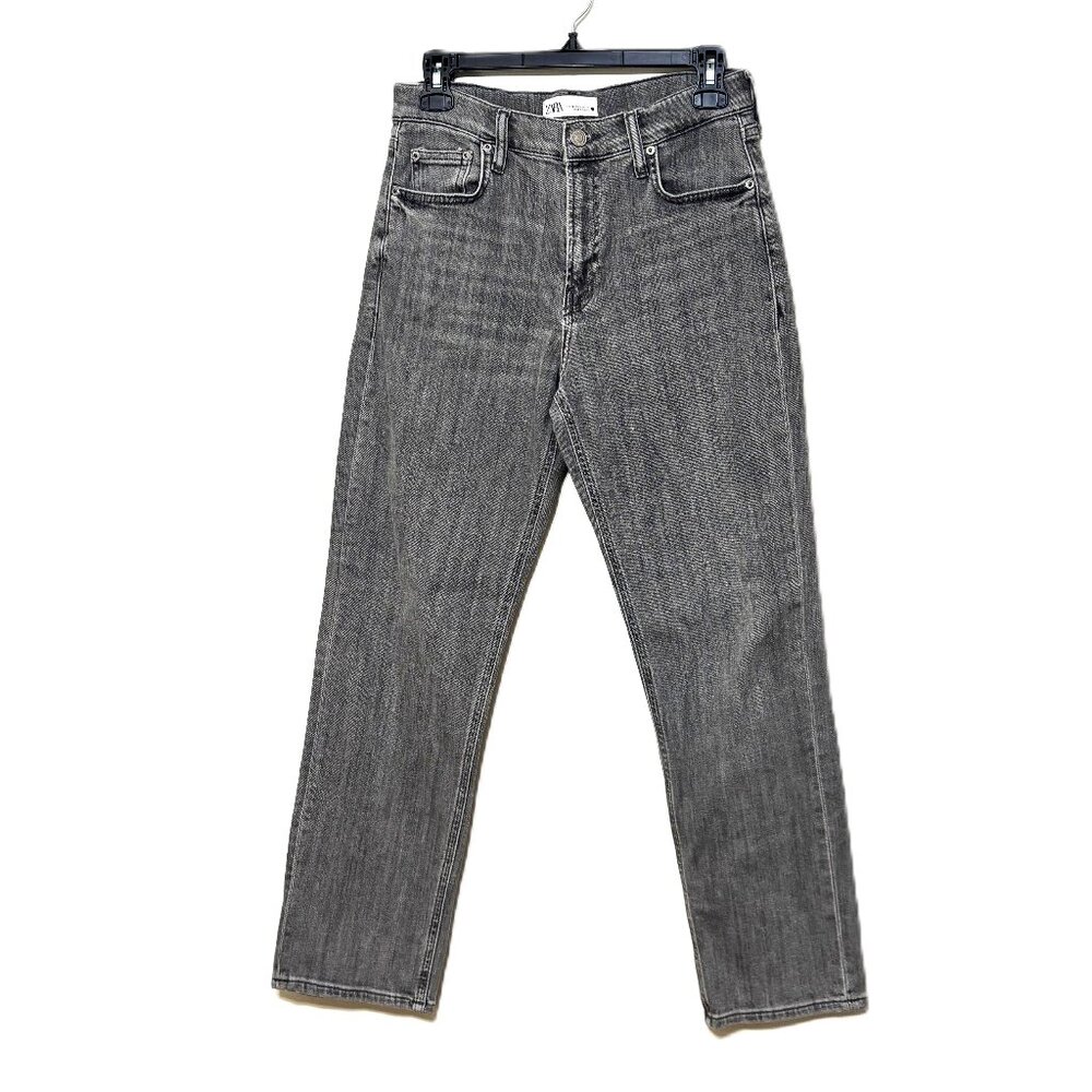 ZARA Light Charcoal Gray Jeans, Size 6